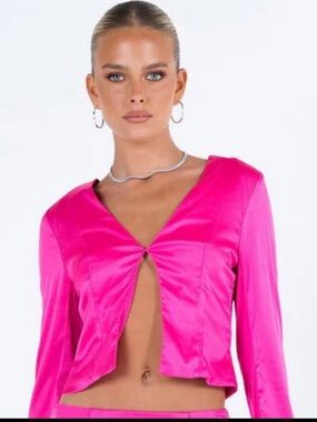 NWT Princess Polly Garza Barbie Pink Top